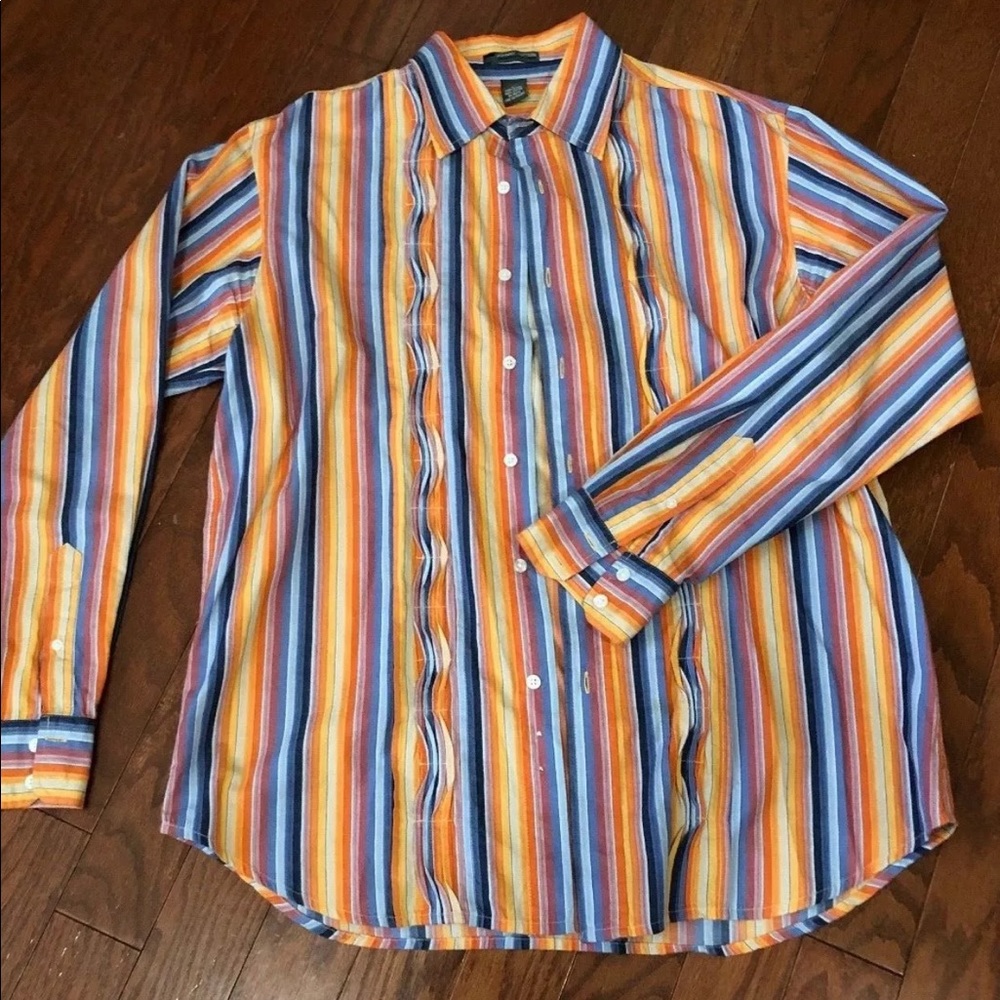 Johnny Cotton Shirt XL Men's Button Down Multi